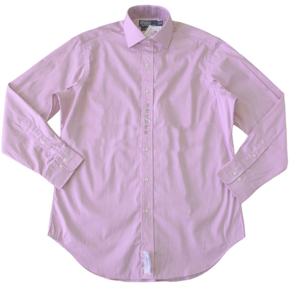 NEW Polo Ralph Lauren Regent Style Dress Shirt! 17.5 34-35 Pink Classic Fit